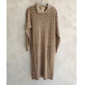 Vintage Mirrors of Krizia Wool Blend Midi Dress